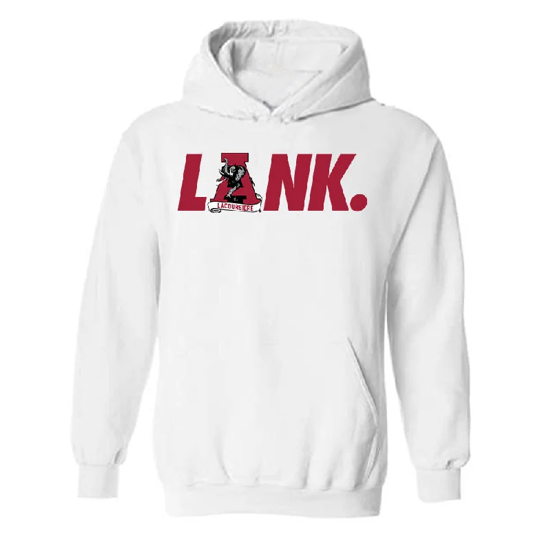 Alabama - NCAA Women's Gymnastics : Chloe LaCoursiere - LANK Generic Shersey Hooded Sweatshirt Hoodie with Belted Waist Structured Tailored Alabama - NCAA Women's Gymnastics : Chloe LaCoursiere - LANK Generic Shersey Hooded Sweatshirt Hoodie with Belted Waist Structured Tailored