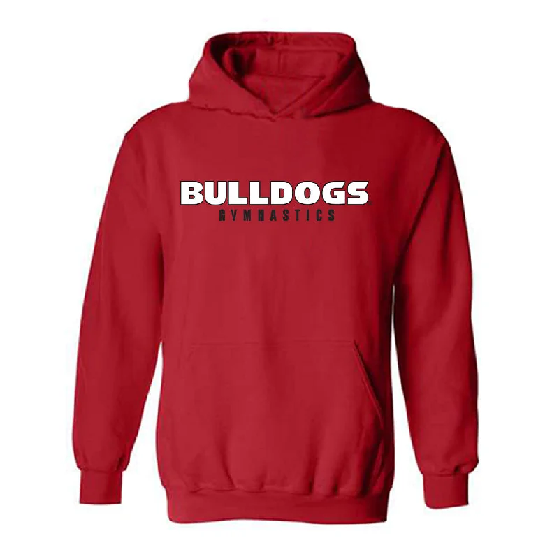 Georgia - NCAA Women's Gymnastics : Ady Wahl - Classic Shersey Hooded Sweatshirt Hoodie with Bell Sleeves Flared Feminine Georgia - NCAA Women's Gymnastics : Ady Wahl - Classic Shersey Hooded Sweatshirt Hoodie with Bell Sleeves Flared Feminine