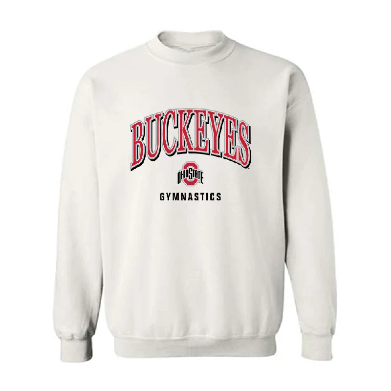 Ohio State - NCAA Women's Gymnastics : Janiya Coleman - Classic Shersey Crewneck Sweatshirt Hoodie with Belted Waist Structured Tailored Ohio State - NCAA Women's Gymnastics : Janiya Coleman - Classic Shersey Crewneck Sweatshirt Hoodie with Belted Waist Structured Tailored
