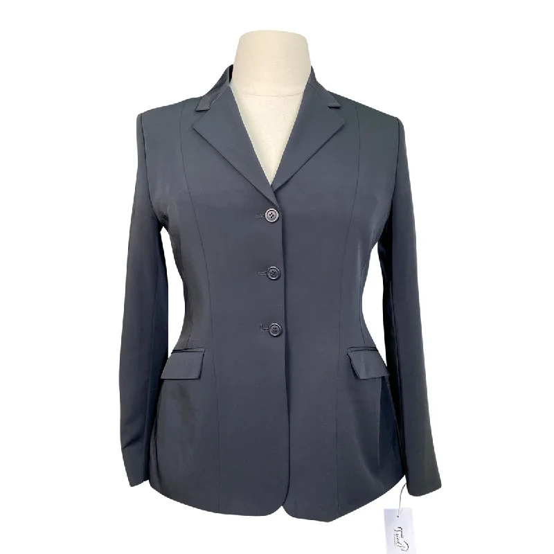 R.J. Classics Xtreme Washable Show Coat in Grey - Women's 12R Off-the-Shoulder Jacket Double-Breasted Coat Single-Breasted Coat R.J. Classics Xtreme Washable Show Coat in Grey - Women's 12R Off-the-Shoulder Jacket Double-Breasted Coat Single-Breasted Coat