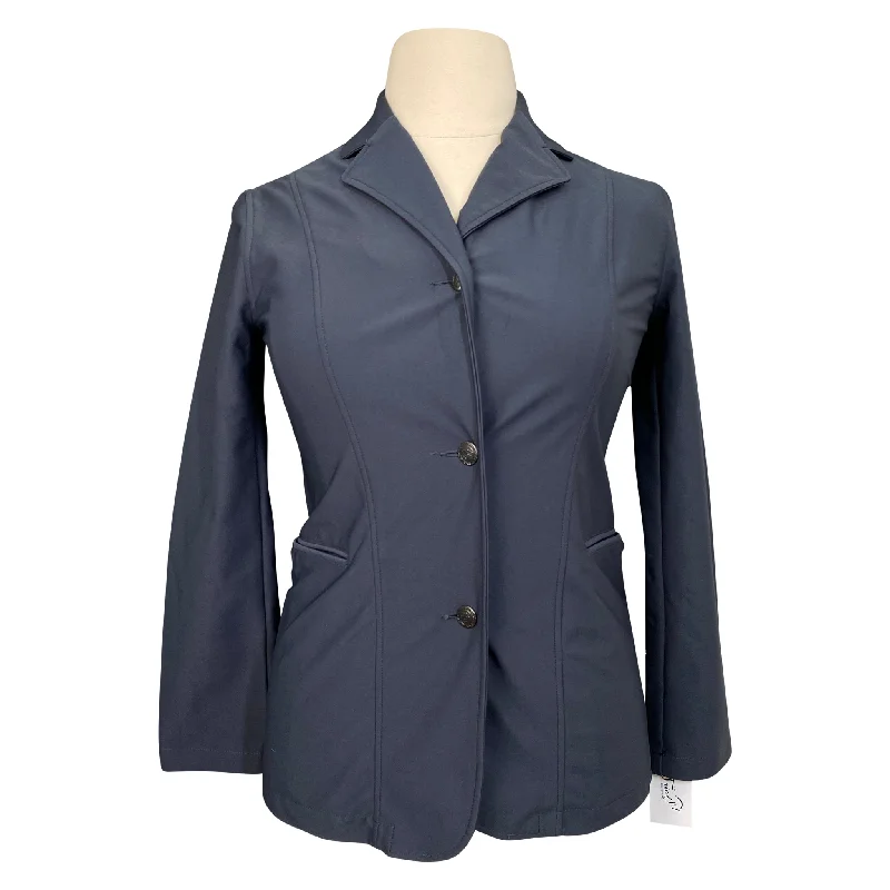 Horze 'Wiona' Show Coat in Navy - Women's Large Collared Crew Neck Turtle Neck