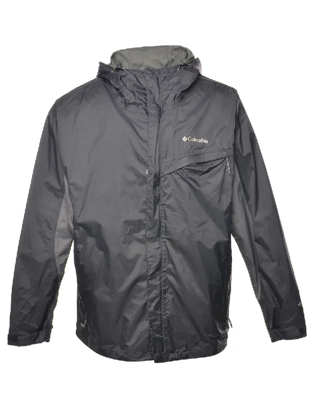 Columbia Black Nylon Jacket - XL Fleece Jacket Down Jacket Parka