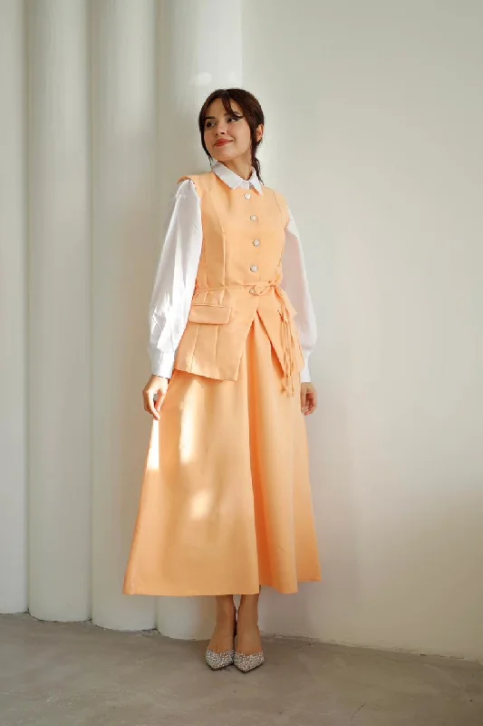 cut blazer skirt set 5028 Women's Luxurious Suit