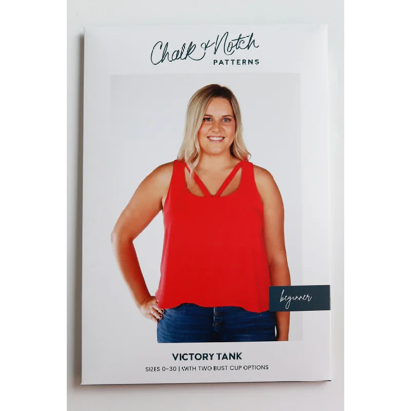 Chalk & Notch - Victory Tank Pattern (printed paper) strappy tank top