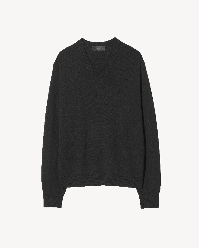 DAX SWEATER Boat Neck Shawl Collar Notched Collar