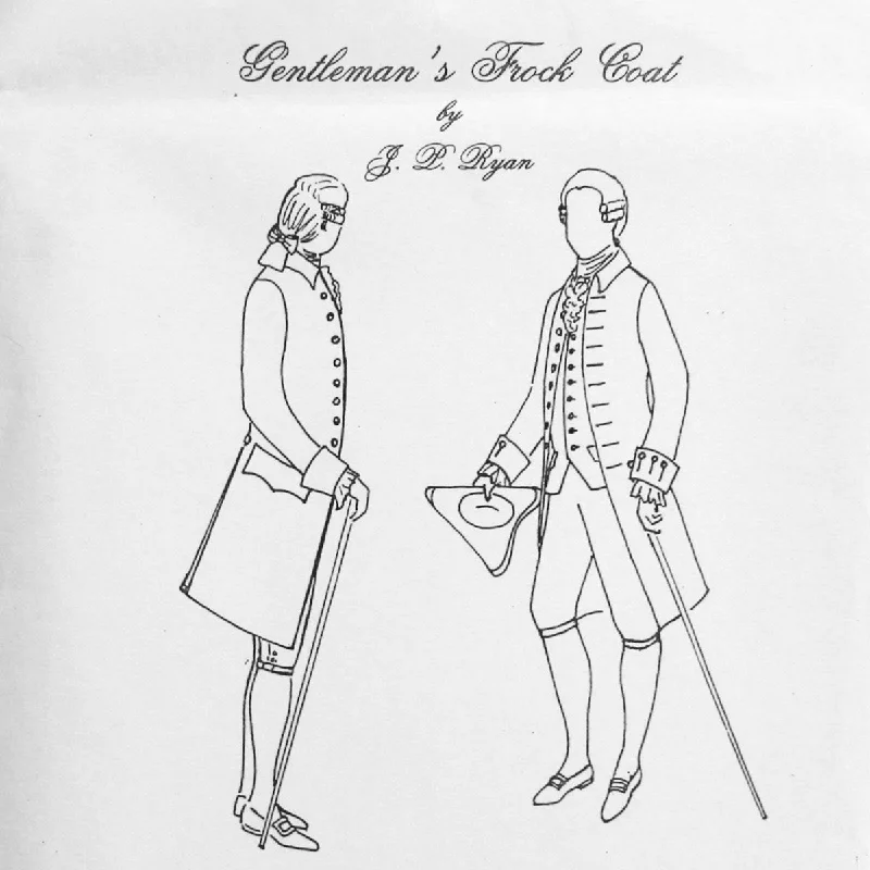 JR 1770's Gentlemen's Coat Pattern Chenille Brocade Lace