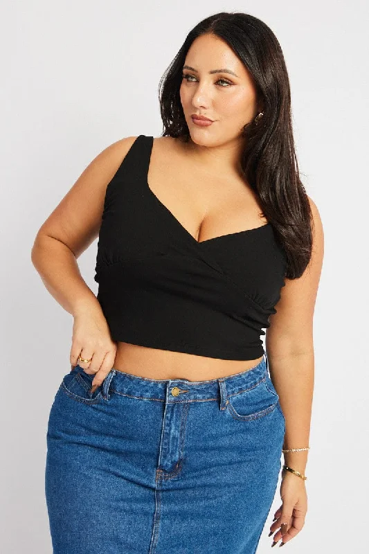 Black Tank Top V Neck teal tank top