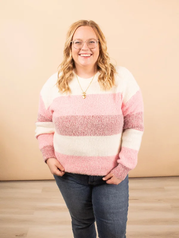 Sweetheart Stripes Sweater Long Sweater Short Sweater Cropped Sweater