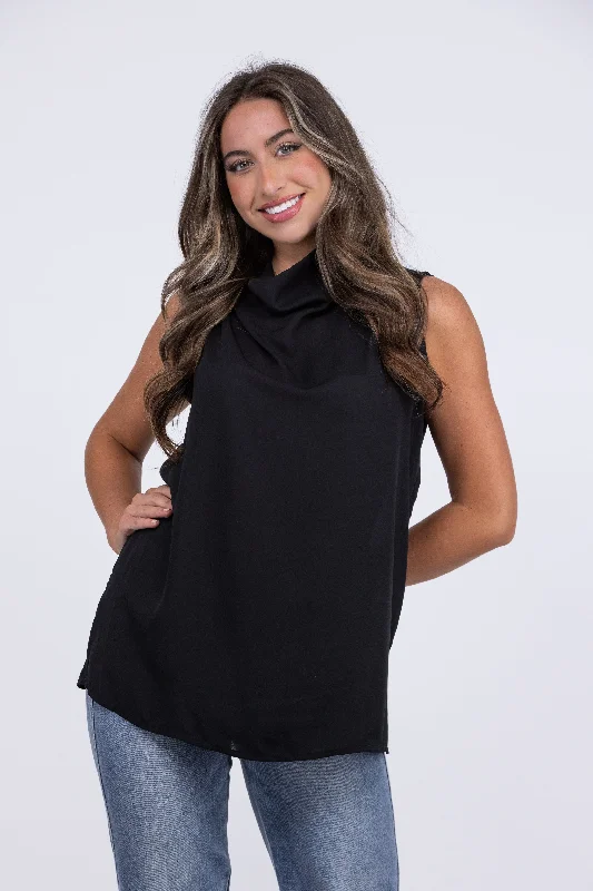 What's Wrong With Being Confident Women's Cowl Neck Tank Top bold tank top