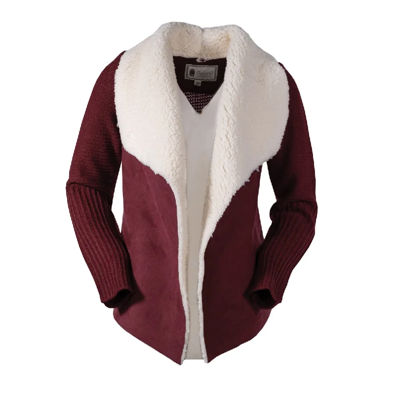 Outback Trading Company Ladies Leia Wine Cardigan 40208-WIN Rayon Fabric Velvet Fabric Corduroy Fabric Outback Trading Company Ladies Leia Wine Cardigan 40208-WIN Rayon Fabric Velvet Fabric Corduroy Fabric