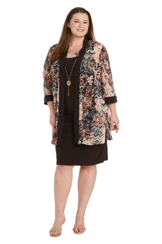 R&M Richards 9596W Floral Print Short Plus Size Jacket Dress Print Jacket Jacquard Jacket Embroidered Jacket R&M Richards 9596W Floral Print Short Plus Size Jacket Dress Print Jacket Jacquard Jacket Embroidered Jacket