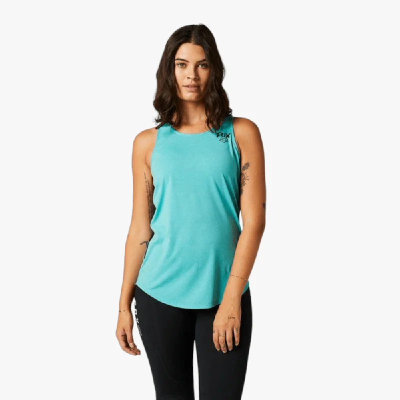 Fox Womens  Hightail Tank Vest Teal high neck tank