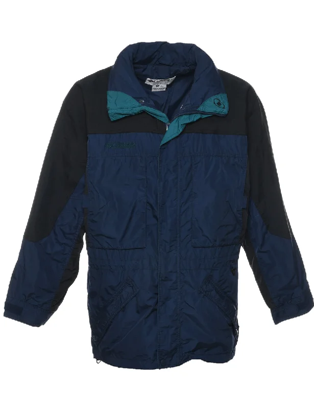 Columbia Two Tone Mountaineering Jacket - M Stand-Up Collar Roll-Neck Collar Turtle Neck Columbia Two Tone Mountaineering Jacket - M Stand-Up Collar Roll-Neck Collar Turtle Neck