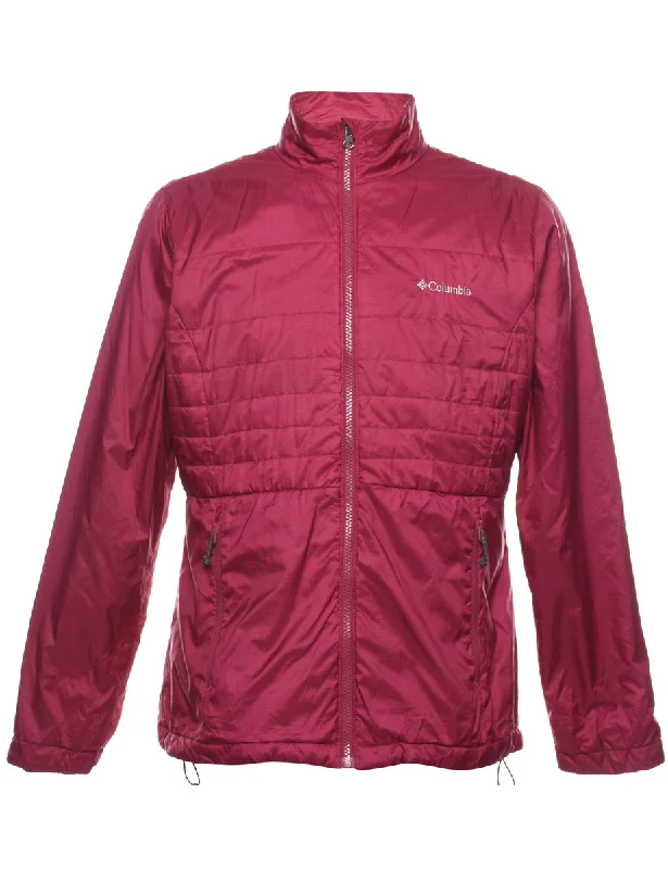 Columbia Maroon Zip-Front Puffer Jacket - L Rayon Jacket Velvet Jacket Corduroy Jacket Columbia Maroon Zip-Front Puffer Jacket - L Rayon Jacket Velvet Jacket Corduroy Jacket