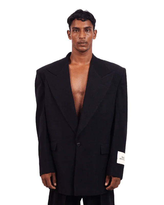 BLACK KHADDAR BLAZER Women's Fashion Blazer