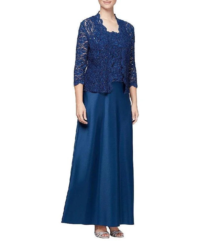Alex Evenings 81122152 Sleeveless Long Formal with Long Sleeve Jacket One-Shoulder Jacket Off-the-Shoulder Jacket Asymmetrical Jacket Alex Evenings 81122152 Sleeveless Long Formal with Long Sleeve Jacket One-Shoulder Jacket Off-the-Shoulder Jacket Asymmetrical Jacket