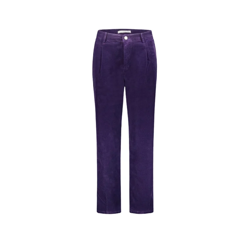 Hod Paris - Trousers Arlette - Purple Trousers Harem Relaxed Fit