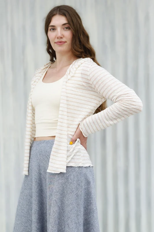 Peach Stripe Isabella Cardigan Plaid Cardigan Polka Dot Checkered