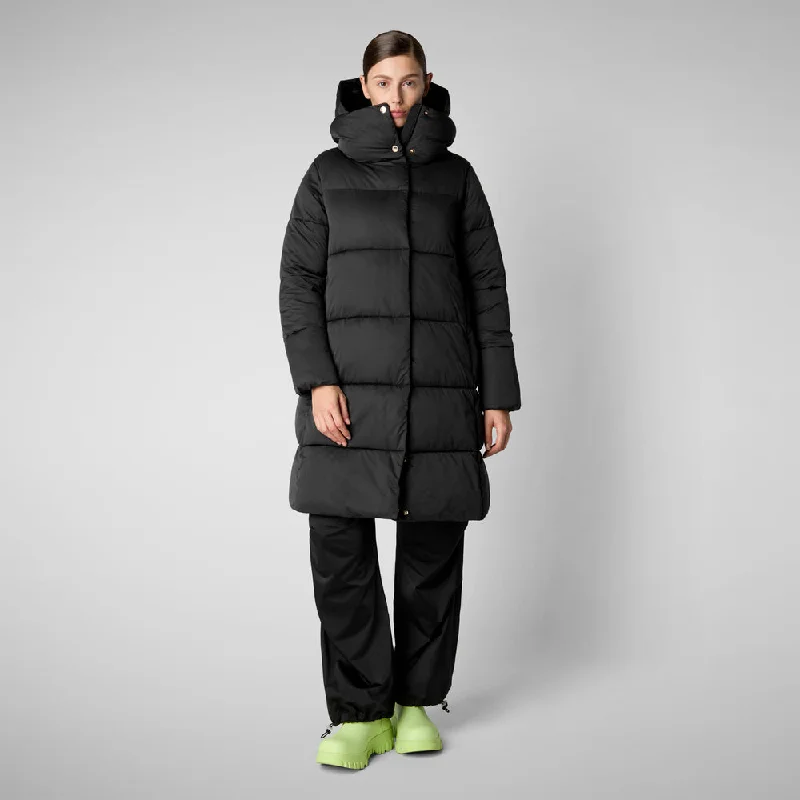 Woman's animal free puffer jacket Sibyl in black Cotton Jacket Linen Jacket Terry Jacket Woman's animal free puffer jacket Sibyl in black Cotton Jacket Linen Jacket Terry Jacket