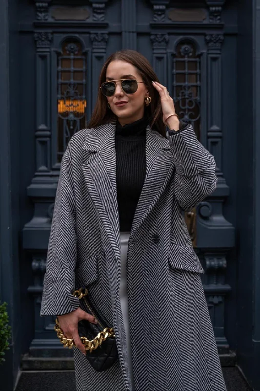 Coat 24K54442 Knit Woven Fleece
