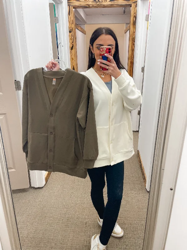 Keep Thriving Button Down Cardigan - 2 Colors Stylish Fashionable Trendy