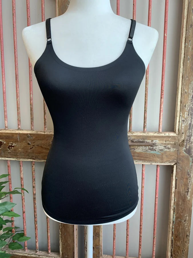 Figure Hugging Women's Adjustable Seamless Cami Tank Top adorable tank top