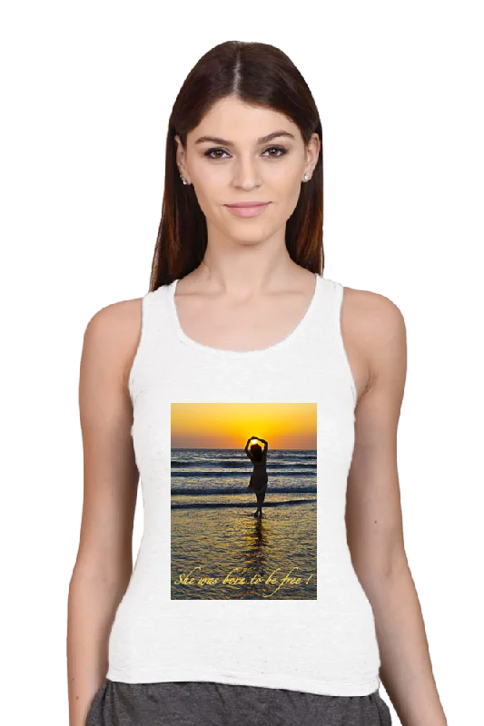 She Was Born To Be Free Tank Top for Ladies loose fit tank