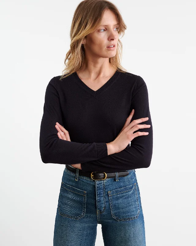 JANAH SWEATER Houndstooth Herringbone Solid