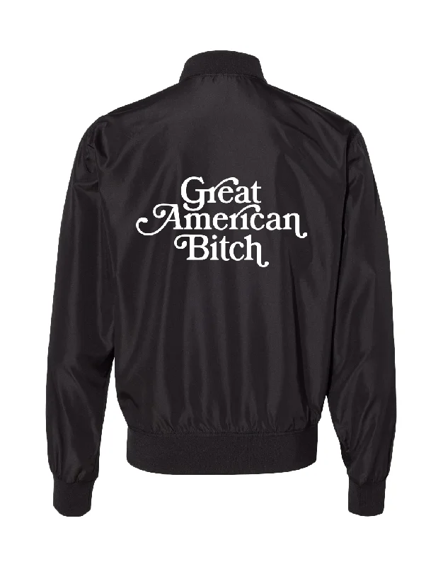 Great American Bitch Jacket Satin Jacket Silk Jacket Chiffon Jacket