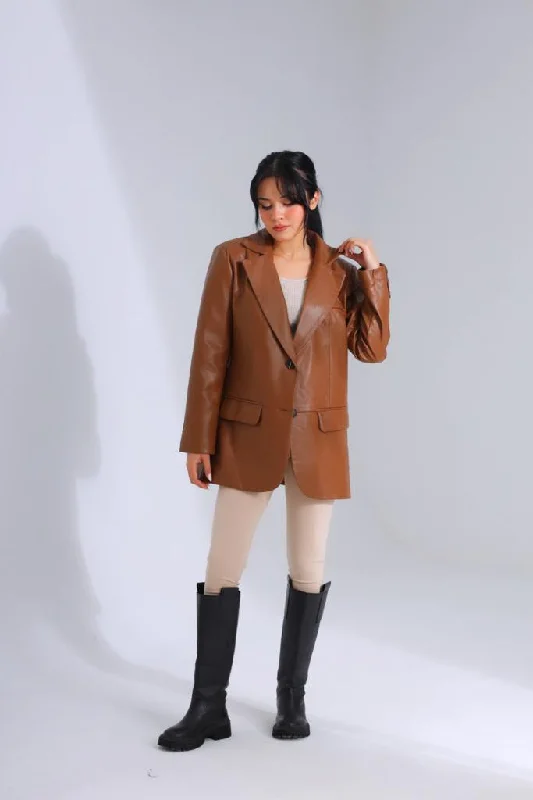Leather Blazer 8294 Women's Premium Blazer
