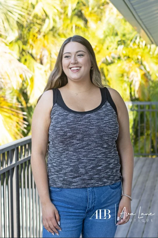 Twice The Fun Women's Ribbed Spaghetti Strap Tank Top * Final Sale* graphic tank top