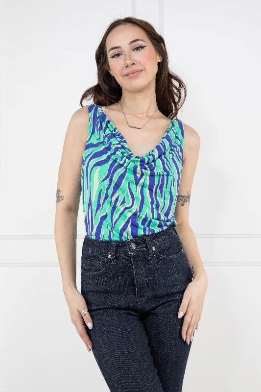 Climbing Up Women's Striped Tank Top fitted tank top