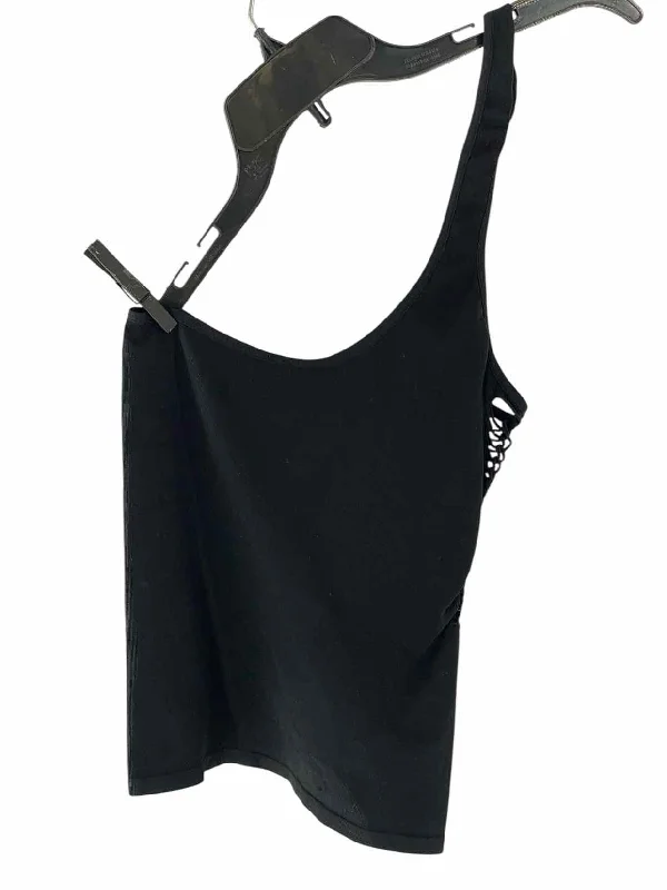 Free People Size M/L Black Athletic Tank Top navy tank top