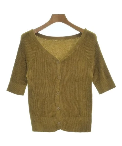 DES PRES Cardigans Notch Collar Peter Pan Collar Cowl Neck