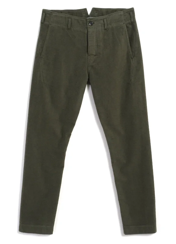 SVENNING | Slim Fit Trousers | Dark Green Trousers Bridal Satin