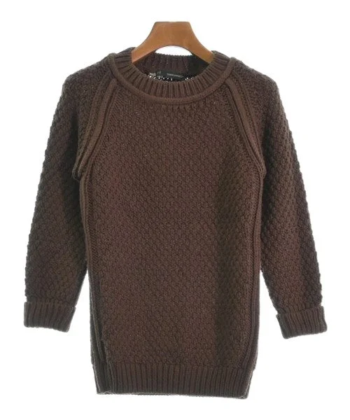 DSQUARED Sweaters Denim Fabric Leather Fabric Suede Fabric