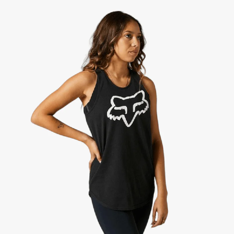 Fox Womens  Boundary Tank Black baby blue tank