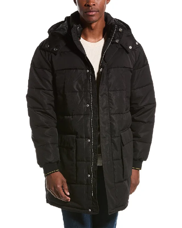 Armani Exchange Heavyweight Coat Hooded Caped Scarf