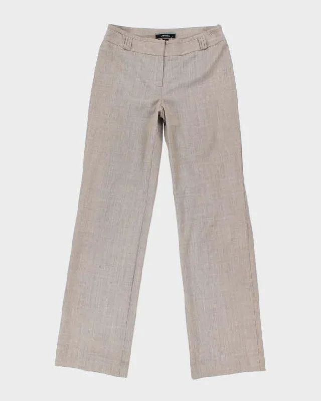 Vintage Y2k 00s Le Chateau Brown Trousers - W30 L33 Chinos Cotton Straight Leg