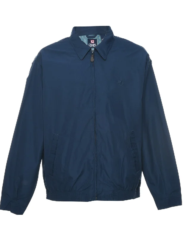 Chaps Navy Jacket - L Mesh Jacket Canvas Jacket Denim Jacket