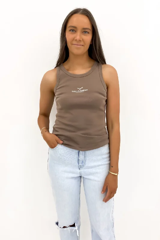Emblem Of Strength Sloane Tank Fungi scoop neck tank
