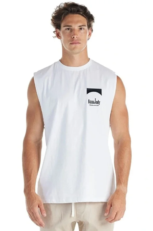 Sierra Tank White beige tank top