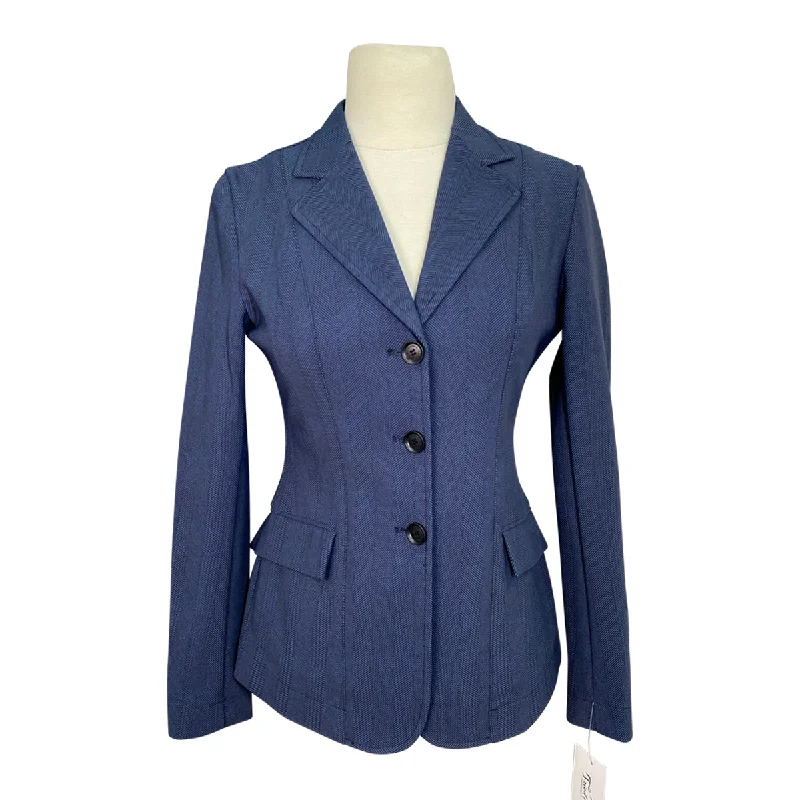 RJ Classics 'Monterey' Orange Label Show Coat in Navy Herringbone - Women's 0R Pleated Ruffled tiered RJ Classics 'Monterey' Orange Label Show Coat in Navy Herringbone - Women's 0R Pleated Ruffled tiered
