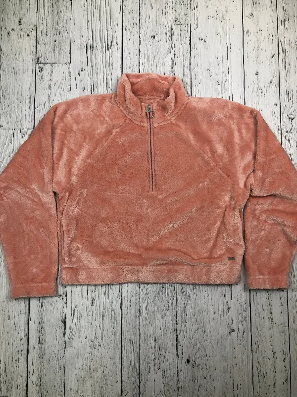 Hollister pink fuzzy sweater - Hers M Zippered Buttoned Snapped