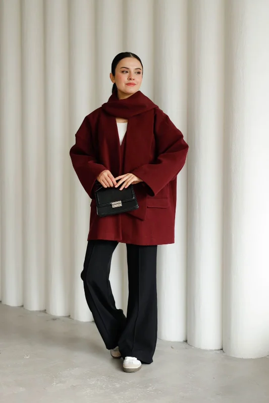 Scarf coat 25-912 Bolero Crop Top Camisole