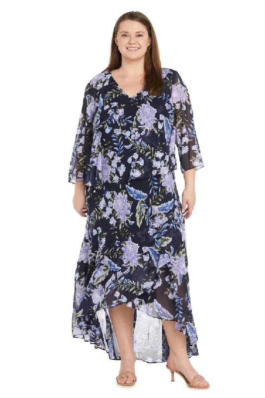 R&M Richards 1806W High Low Plus Size Jacket Dresses Oversized Jacket Tailored Jacket Straight Jacket R&M Richards 1806W High Low Plus Size Jacket Dresses Oversized Jacket Tailored Jacket Straight Jacket