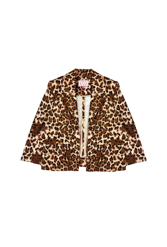 Knit Blazer - Cheetah Women's Print Jacket