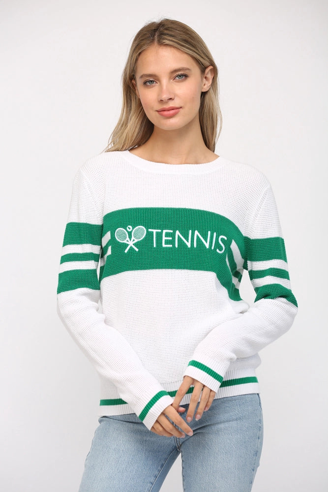 Tennis Sweater Polka Dot Checkered Tartan