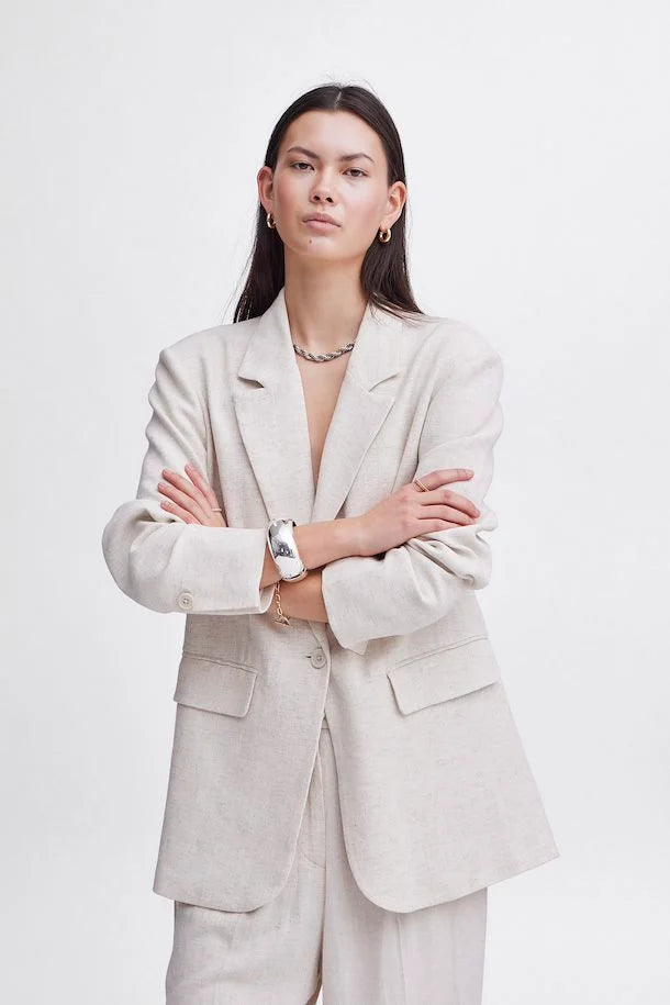 Urbana Blazer Sandshell Melan Women's Trendy Jacket