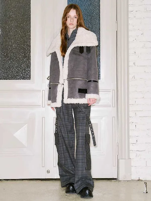 Versatile lambswool coat【s0000010822】 Stand-Up Roll-Neck Turtle
